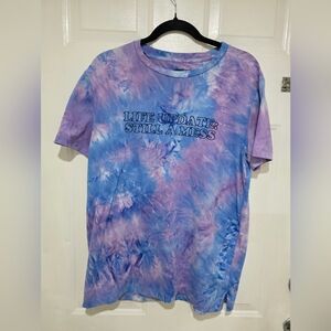 Charlotte Russe Blue and Purple Tie-Dye Tee